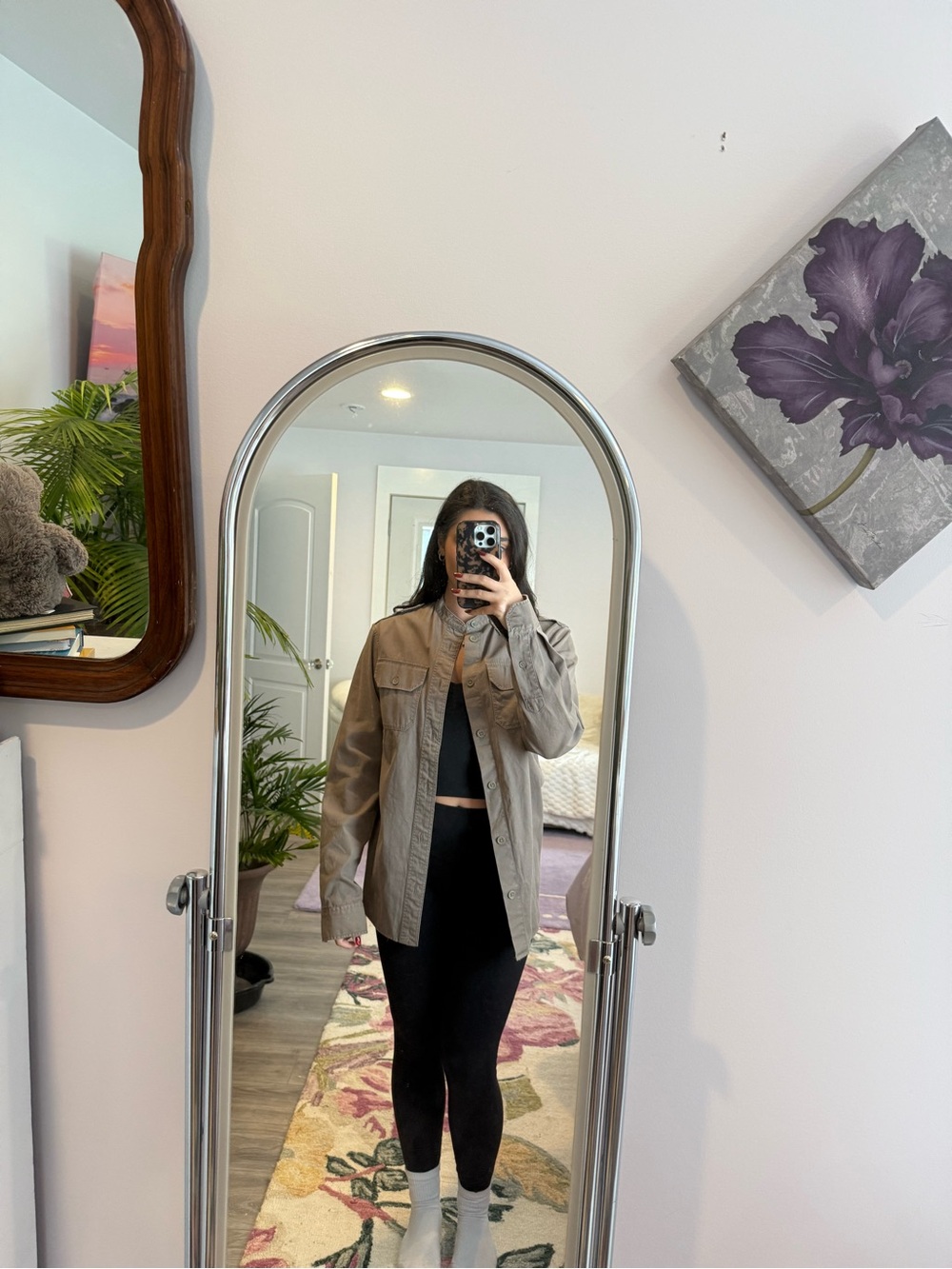 AllSaints Green Jean Jacket - Oversized Utility Style